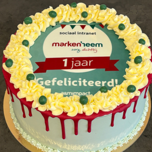 taart met logo/foto