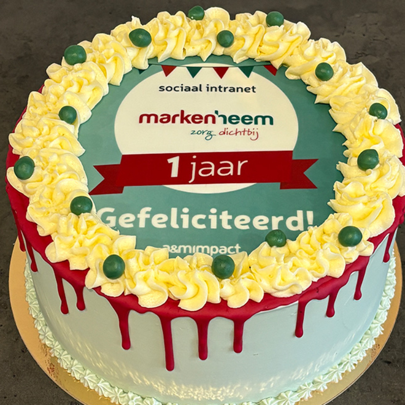 taart met logo/foto