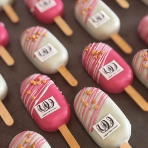 Cakesicles met logo