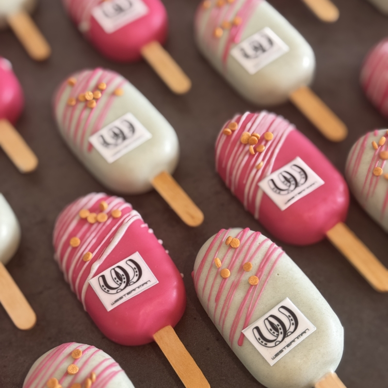 Cakesicles met logo