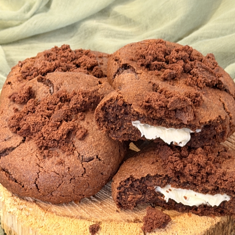 Brownie/marshmallow koek